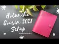 Hobonichi Techo Cousin 2021 Setup : Work & Personal Planner with Stalogy in Filofax Folio