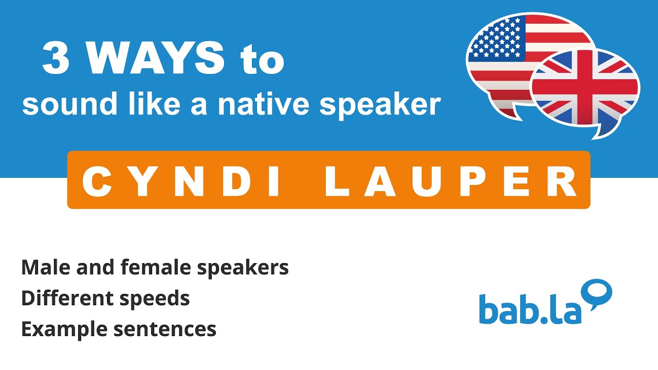CYNDI LAUPER pronunciation Improve your language with bab.la YouTube