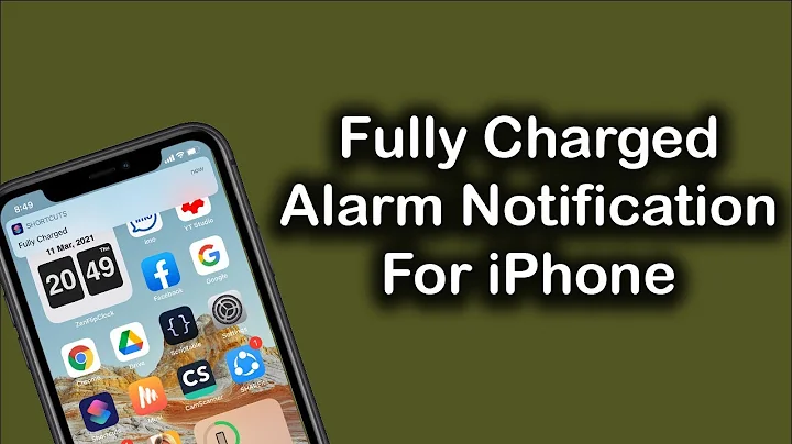 Fully Charged Alarm Notification For iPhone | iOS 14 | set full charged notification | Apple info