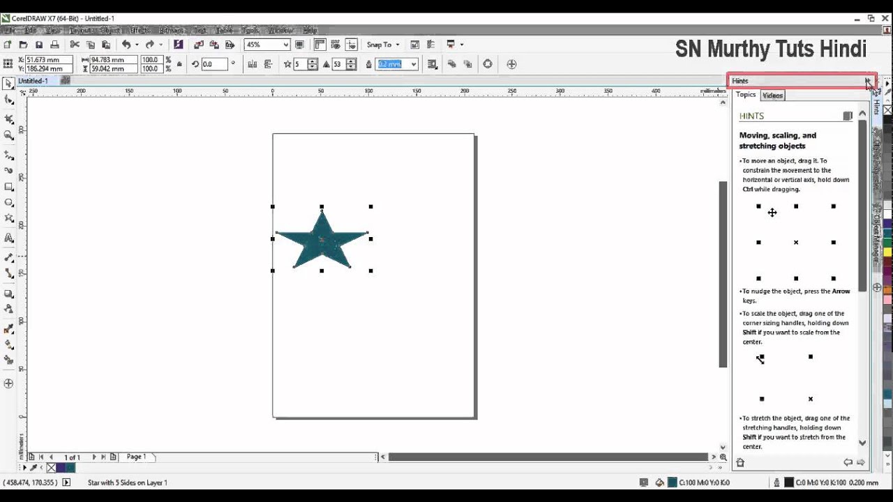 Corel Draw Tutorials In Hindi Youtube ~ Drawing Tutorial Easy