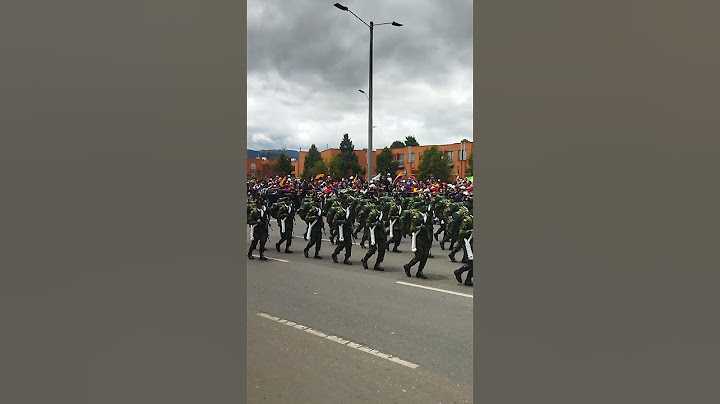 Celebración Día de la independencia de Colombia 2023 militares fuerza pública