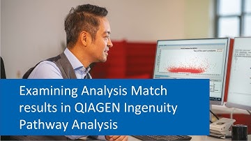 Examining Analysis Match results in QIAGEN Ingenuity Pathway Analysis software video tutorial