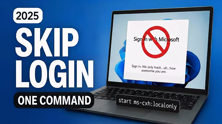 Skip Microsoft Login: One Command to a Local Account (2025)