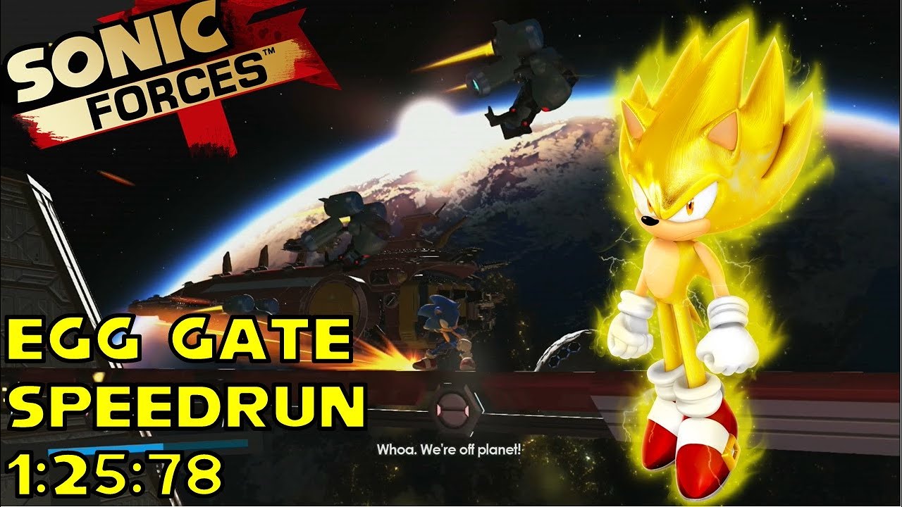 Sonic Forces Egg Gate Basic Run 1:25:78 (Super Sonic) - YouTube