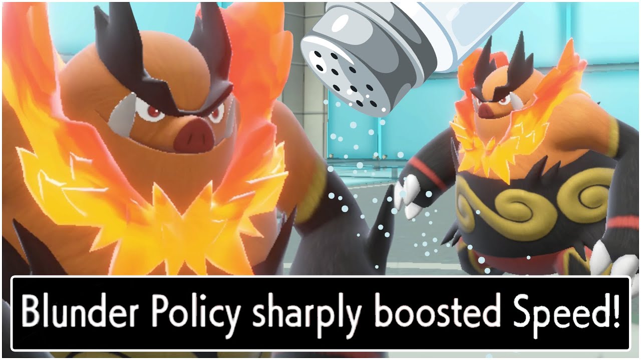 EMBOAR SWEEP! Special Blunder Policy Moveset Pokemon Scarlet and Violet ...