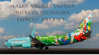 Alaska Arlines Unveils Disneyland Plane