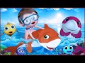 Dançando com o Bebê Tubarão ,Bebé Tiburón , ¡BINGO! - Músicas Infantis - Banana Cartoon em Português