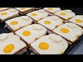 계란 노른자 넣은 계란 토스트, 에그 샌드위치, Toast Master, Egg toast with egg yolks, Egg sandwich, Korean street food