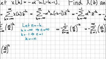 Z-Transform Example #3 - Z-Transform Part 1