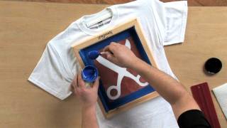 How to Screen Print Using the Drawing Fluid Technique