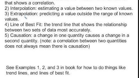 Scatter Plots and Trend Lines