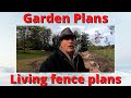 West garden plot and living fence plans