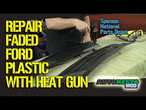 How To Fix Faded F150 Cowl Plastic, Classic Ford Plastic Interior With Heat Gun  Episode 198 Autores