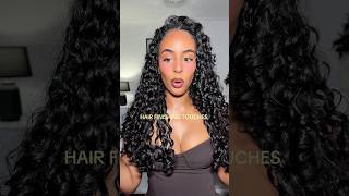 Finishing touches🫧 #curlyhair #curlyqueen #curlconfidence #hairtutorial