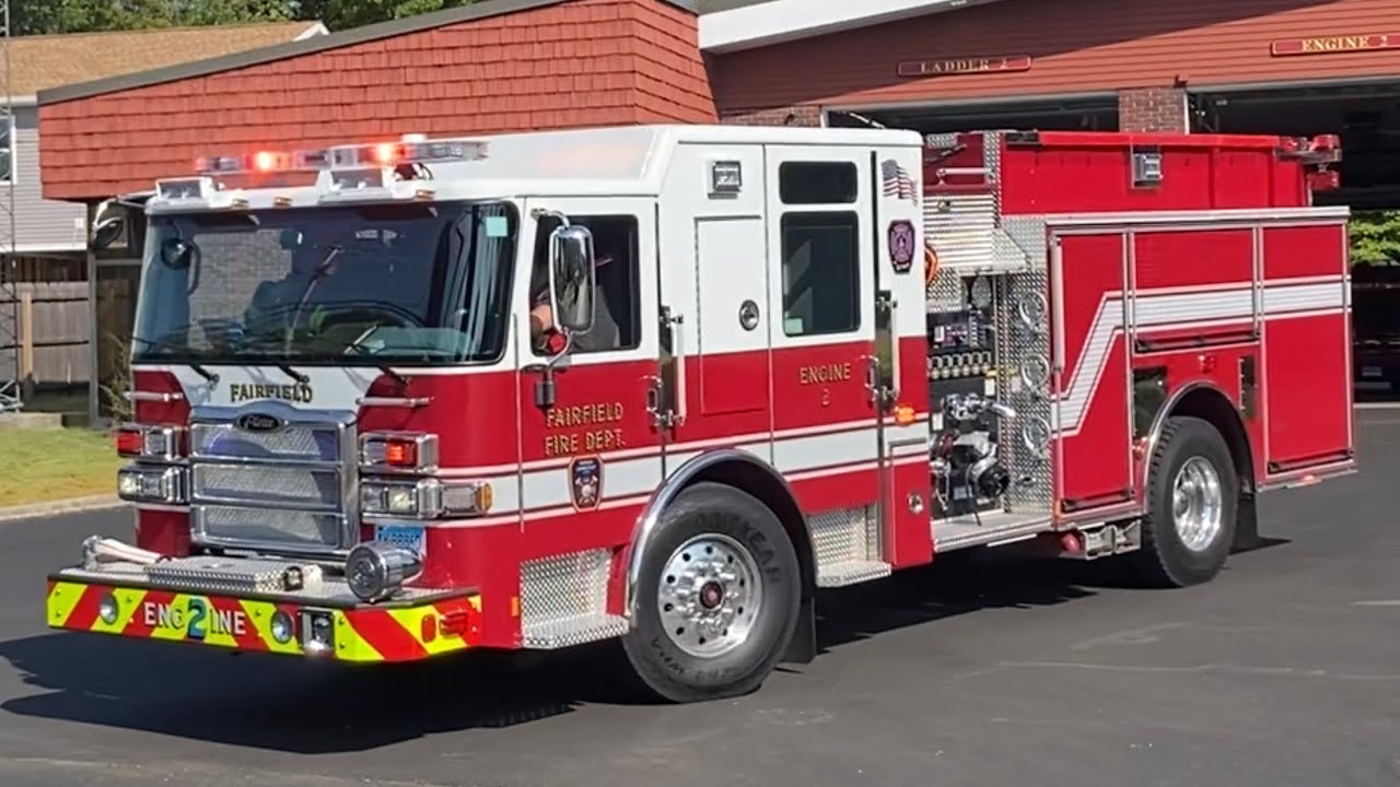 Fairfield CT Fire Department ⭐️New Engine 2 ⭐️ & Tower Ladder 2