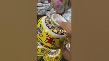 Gốm sứ giang tây chén bát bửu đủa gấm phong thuỷ #gomsucaocap #gom #gomsugiangtay #gomsu #gomsutam