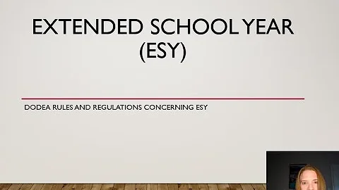 Extended School Year Presentation