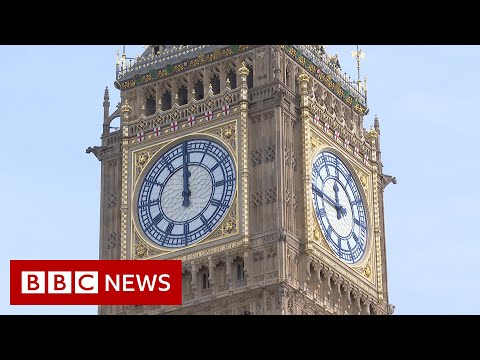 లండన్ యొక్క కొత్తగా పునరుద్ధరించబడిన బిగ్ బెన్ లోపల - BBC వార్తలు