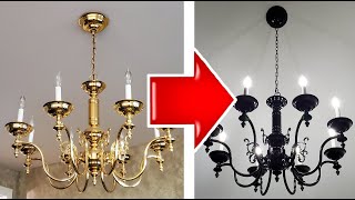 Restoration Chandelier DIY Makeover. Реставрация, как покрасить люстру