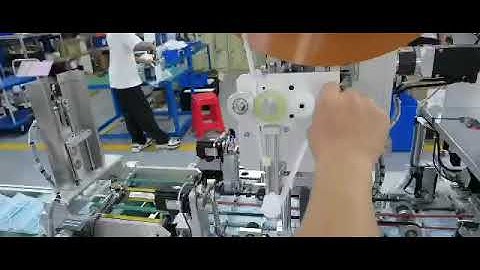 trouble shooting of  Automatic 1+1 inner Ear Band face Mask Machine,change ear loop roll