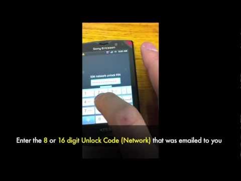 Video: How To Unlock Sony Ericsson