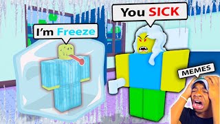 🧊 NEED MORE COLD 🧊 Funny Moments (All Endings) | ROBLOX DON’T SKIP SCHOOL | Bacon Strong