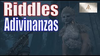 Assassin's Creed Odyssey - All Sphinx riddles - Todos los acertijos de la Esfinge