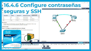 16.4.6 Packet Tracer 🔍📨 - Configure contraseñas seguras y SSH (CCNA Curso 1)
