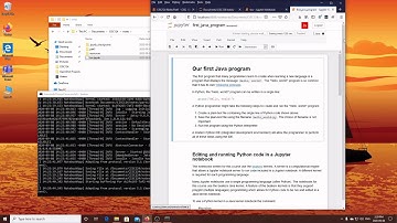 Using a Jupyter notebook