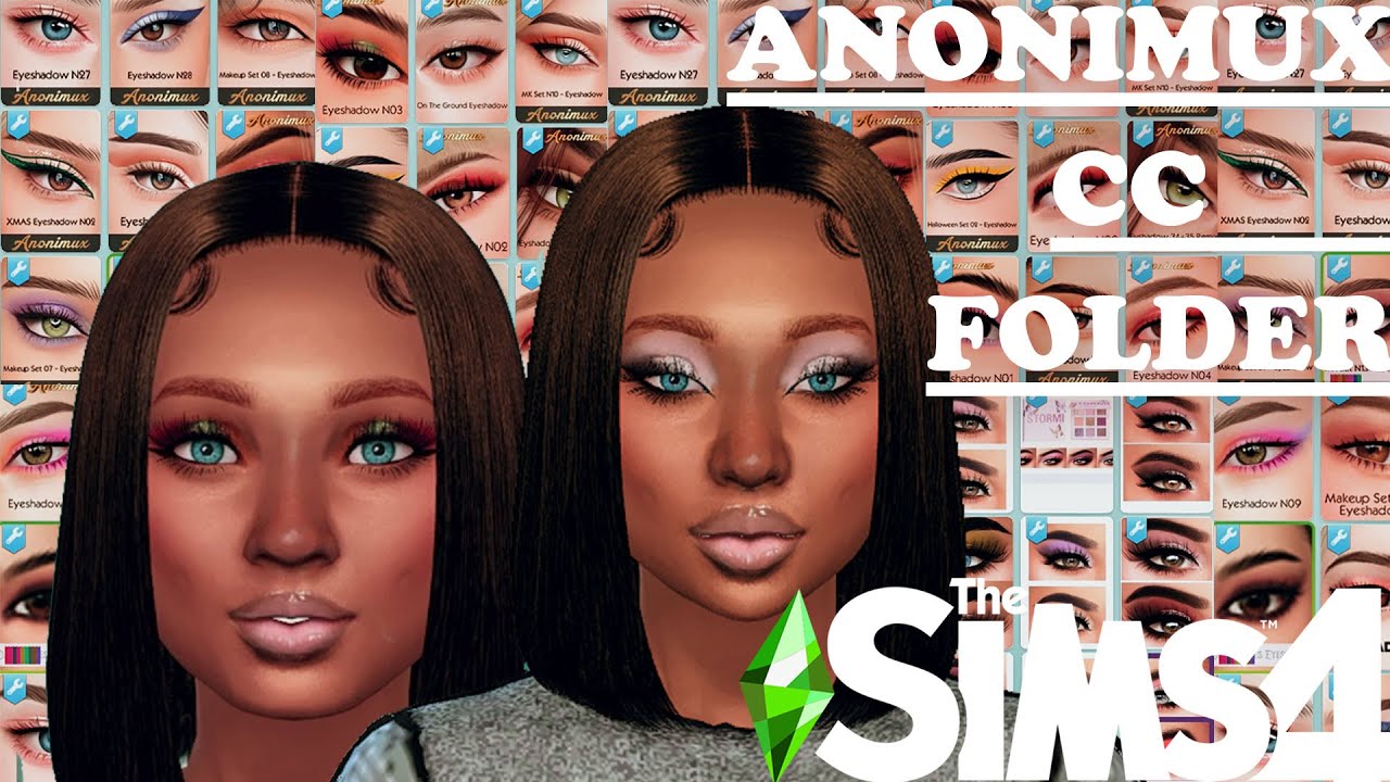 Anonimux CC Folder l MakeUp Items l The Sims 4 YouTube