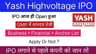 Yash Highvoltage IPO Review | Yash Highvoltage IPO GMP| Apply Or Not ?