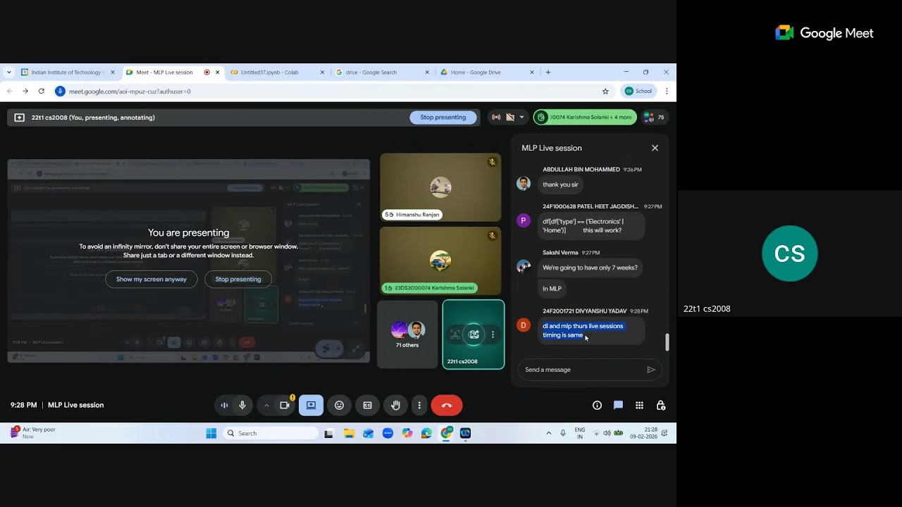 MLP Live session Week1