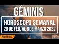 GÉMINIS HORÓSCOPO SEMANAL DEL 28 FEB AL 6 DE MARZO 2022 | J.Tarot