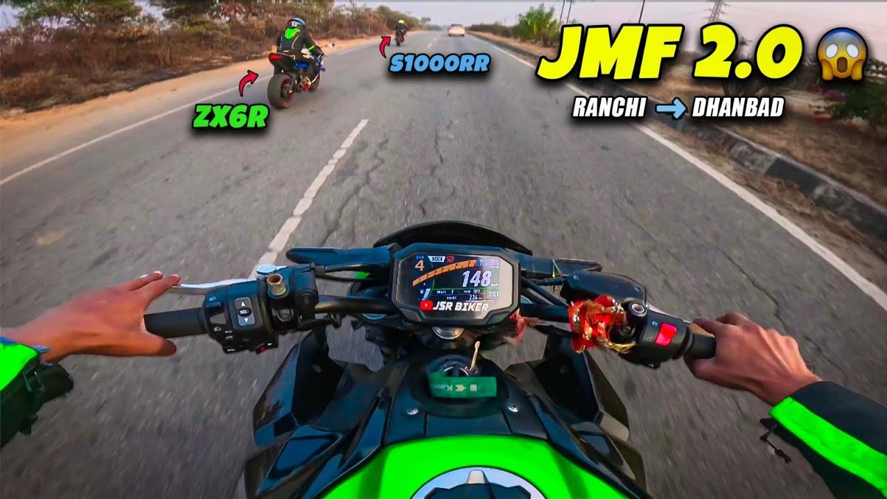 Ranchi to Dhanbad Ride Got CRAZY 😳 | Z900 vs ZX6R vs S1000RR Race🔥🚀