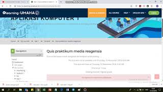 Tutorial/Praktik Moodle : Membuat dan mensetting quiz di e-learning
