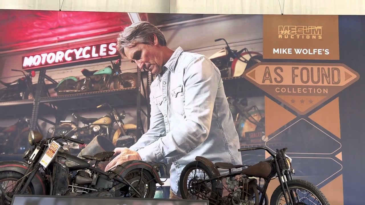 (Mike Wolfe’s) (American  Pickers)Antique Motor Cycles 🇺🇸🇺🇸(mecum2023)