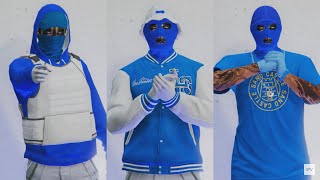 GTA V  5 Easy Tryhard outfits tutorial #52 (Blue outfits 2022)