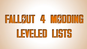 Adding a Weapon to Leveled Lists in Fallout 4 [Walk through] [Feb 4 2016]