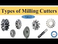 Types of Milling Cutters Fly cutters Angle Formed Concave Convex Gear Corner thread Tap Reamer
