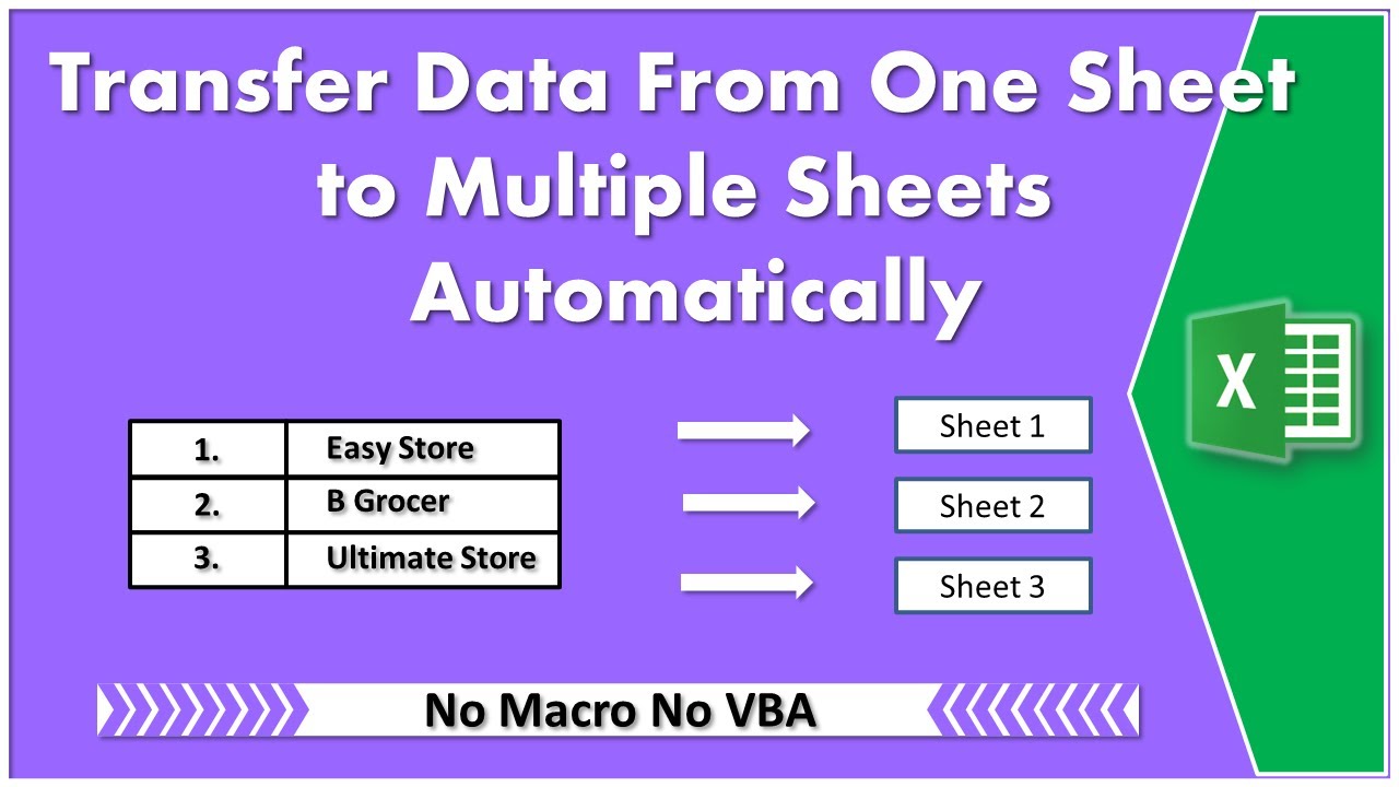 Transfer Data Customer Wise From One Sheet To Multiple Sheets In Excel 