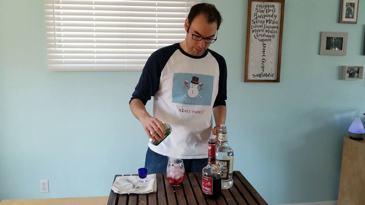How To Make A Cocktail: Cherry Lime Fizzy - YouTube
