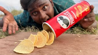 Pringles Chips Making at Home|பிரிங்கில்ஸ் சிப்ஸ் வீட்டிலே செய்யலாம்|Village Food Safari|Suppu