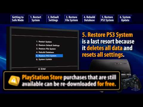 वीडियो: PS3 को रीसेट करने के 3 तरीके