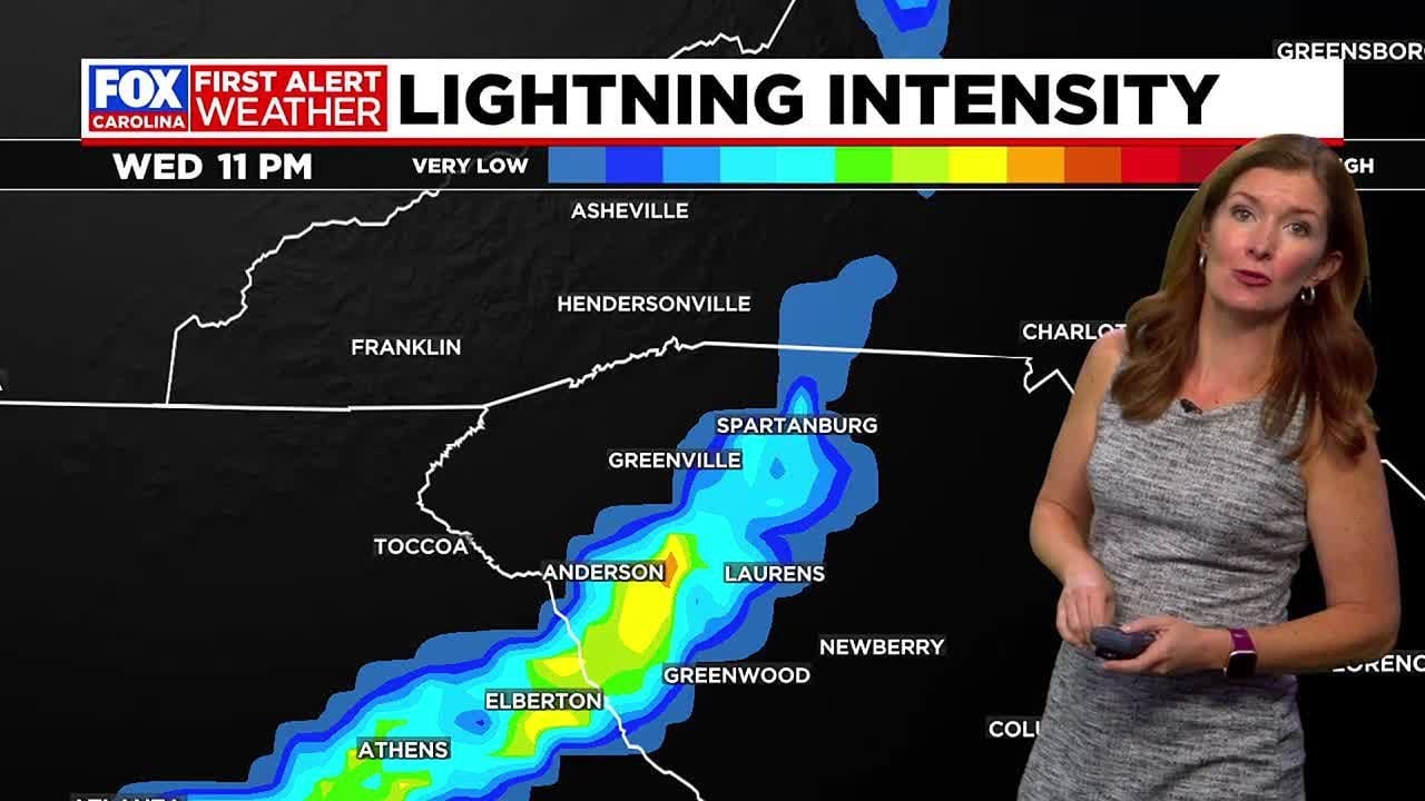 Chance of showers and possible severe storms Wednesday afternoon and ...