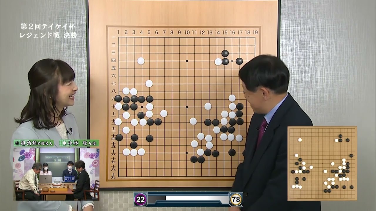【公式棋戦】第２回テイケイ杯　レジェンド戦決勝　 ②（趙治勲名誉名人 VS 小林覚九段）