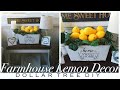 Dollar Tree DIY Lemon Decor Bucket | Rustic Farmhouse Decor