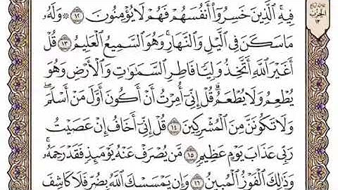 سورة الأنعام الصفحة 129 من القرآن للشيخ ياسر