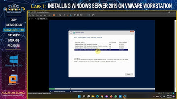 Server Lab - INSTALLATION OF WINDOWS SERVER 2019 ON A VMWARE WORKSTATION