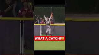 Insane home-run saving catch from Alabama Softball freshman