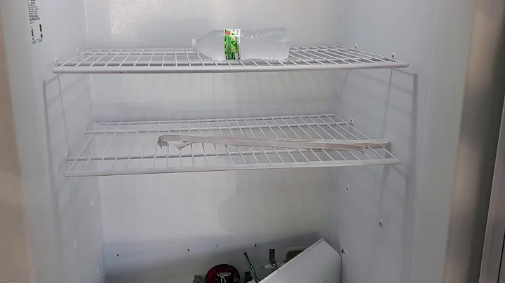 Upright freezer with clogged drain
